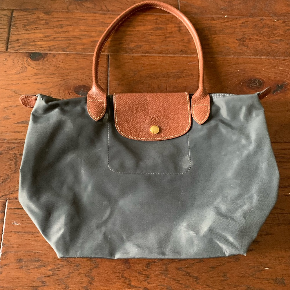 Gray Longchamp Medium Purse